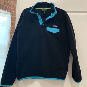 Patagonia black synchilla pullover